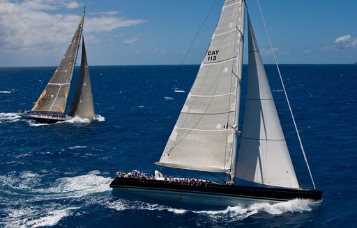 sailing yacht P2 prepares for the Loro Piana Caribbean Superyacht Regatta 2017