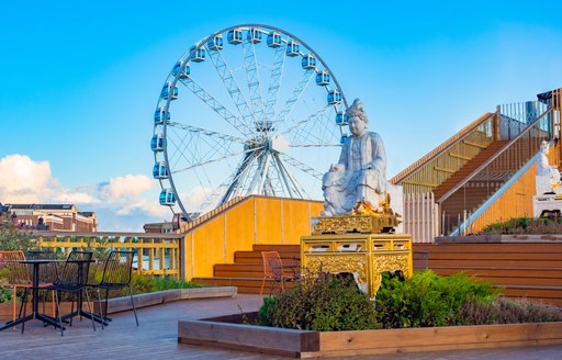 Attractions around the port of Helsinki, Finland