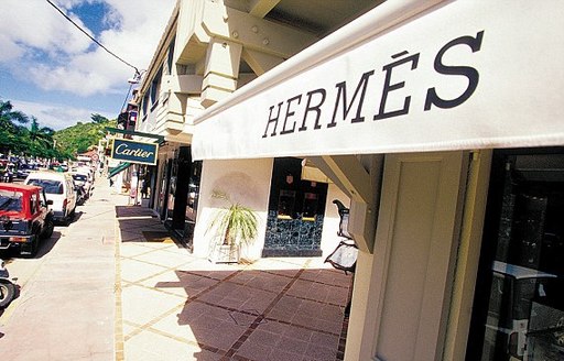 Hermes store front in St Barts