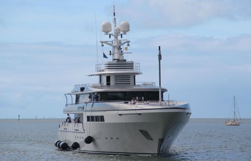 Superyacht ETERNITY on the water