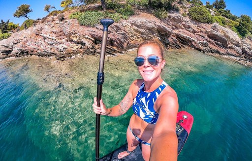 Poros - Russian Bay paddleboarding