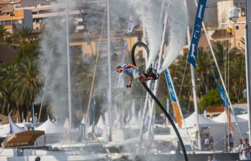 fly pack demon takes place at the Palma Superyacht Show 