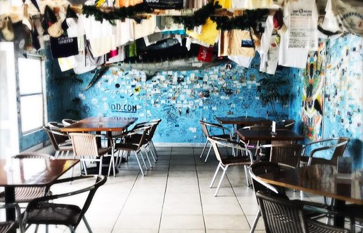 Abacos Islands Bahamas - Miss Emily's Blue Bee Restaurant & Bar interior