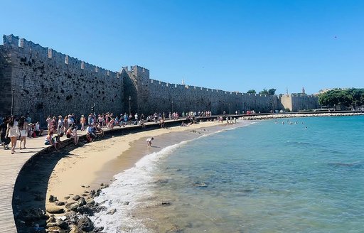 Medieval City of Rhodes coast