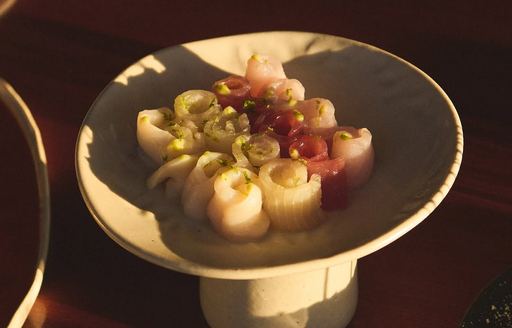 Raw fish selection at Pablo St Barts