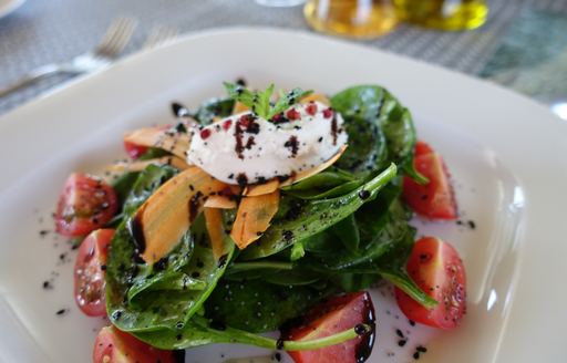 Dish from the Chefs' Competition at the Mediterranean Yacht Show in Greece