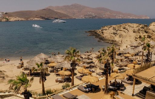Mykonos - Alemagou beach aerial view