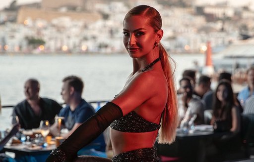 Lio Ibiza person, sea view