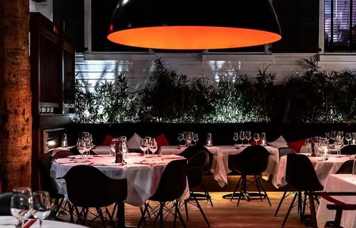 Black Ginger St Barts dining area