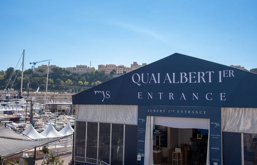Monaco Yacht Show entrance 
