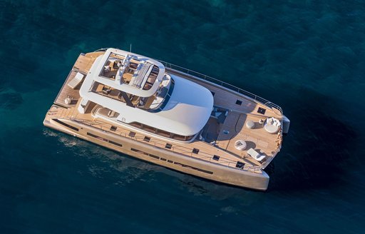 Charter yacht SIETE MARES at anchor