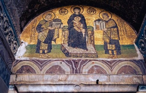 Hagia Sophia Grand Mosque Istanbul interior