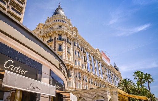 luxury shops line Boulevard de la Croisette in Cannes