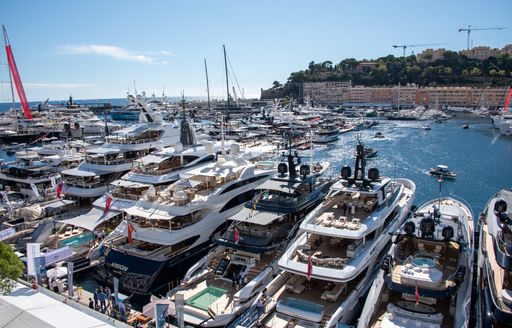 Monaco Yacht Show superyacht charters in Port Hercule