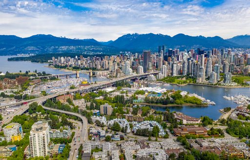 Closeup of a Vancouver, British Columbia