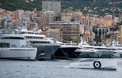 Superyacht charters berthed in Port Hercule