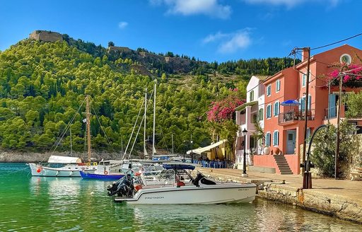 Assos Village Greece boats