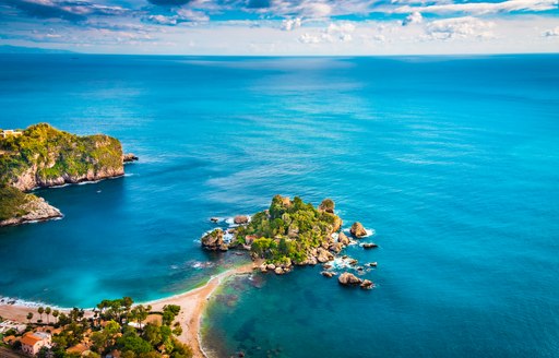Sicily - Isola Bella aerial view