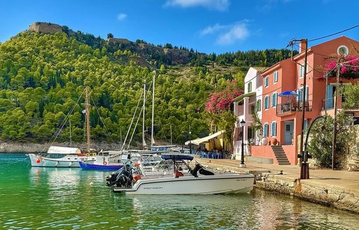 Assos Village Greece boats