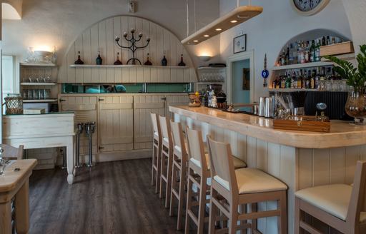 Mykonos - M-Eating indoor dining area