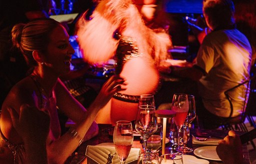 Mykonos - Lio dining area cabaret show