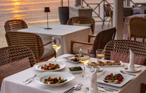 Antigua - Curtain Bluff Resort Sea Grape restaurant food