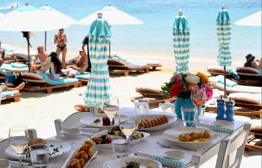 Nammos Mykonos beach food