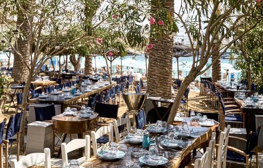 Nammos Mykonos dining area