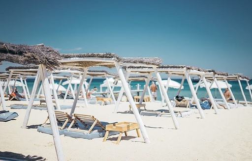 Club 55 St Tropez beach loungers