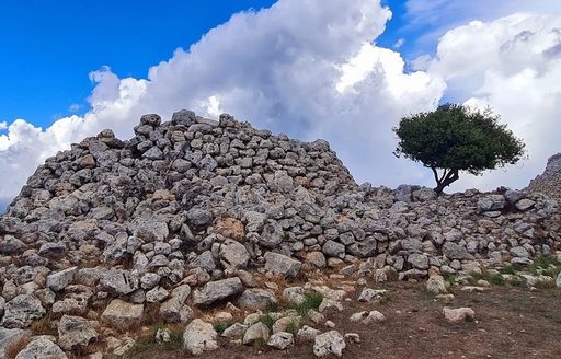 Torre d'en Galmés Menorca stones tree