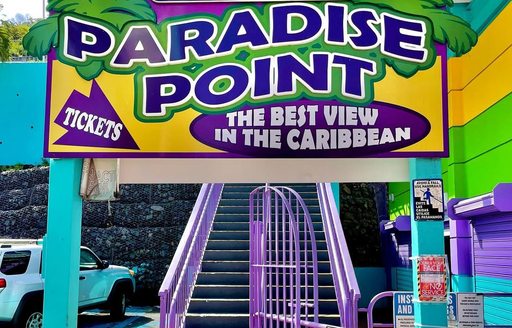 Skyride to Paradise Point US Virgin Islands entrance