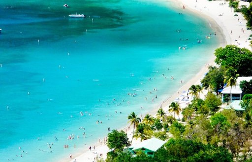 Magens Bay US Virgin Islands aerial view