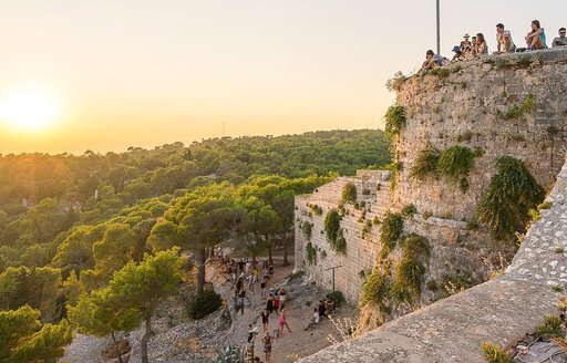 Spanjola Fortress Hvar sunset
