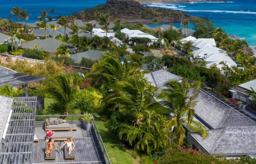 St Barts - Le Sereno Hotel aerial view