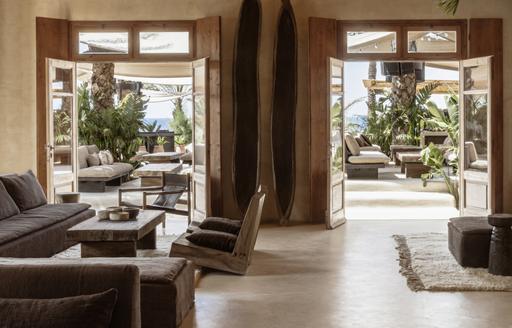 Mykonos - Scorpios indoor lounge area
