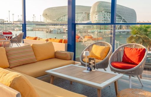 Ishtar Abu Dhabi lounge area