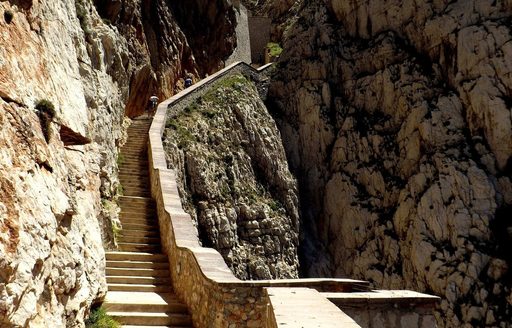 Alghero - Grotta di Nettuno (Neptune's Grotto) cliff stairs