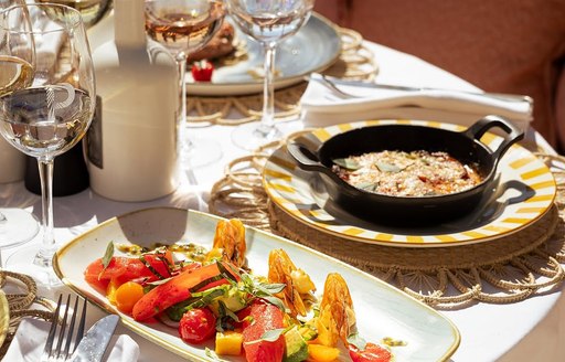 Les Palmiers St Tropez food