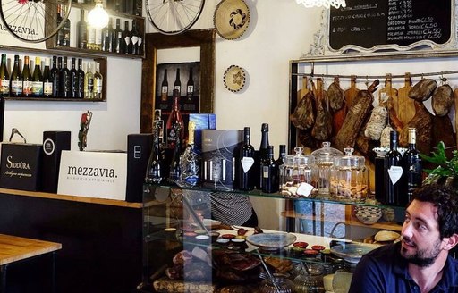 Sardinia - Prosciutteria Sant Miquel counter