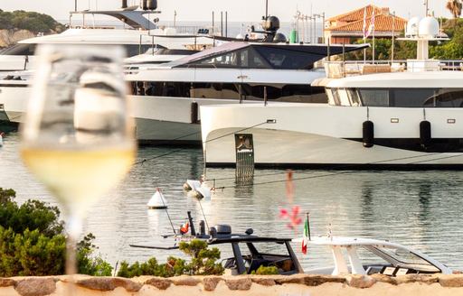 Sardinia - Bar Il Portico water view yachts