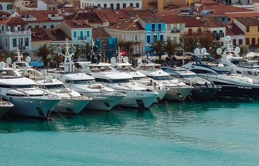 Superyacht charters berthed in Nafplion
