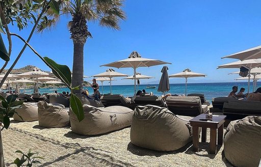 Mykonos - Paradise Beach loungers
