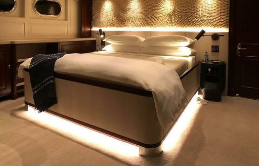 guest accommodation on luxury yacht broadwater
