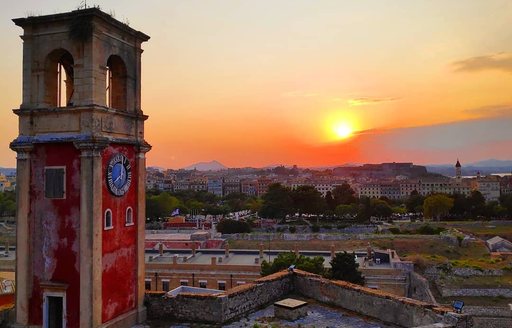 Old Fortress Corfu sunset