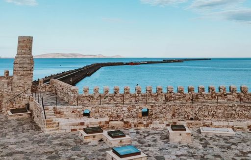 Rocca a Mare Fortress Crete roof