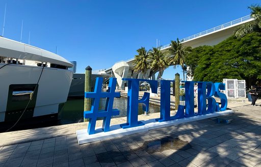FLIBS sign on a dock