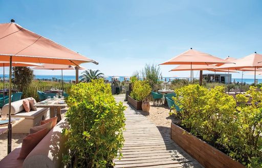 St Tropez - Plage de l'Orangerie beach lounge