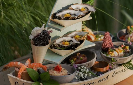 SAN Beach Dubai food