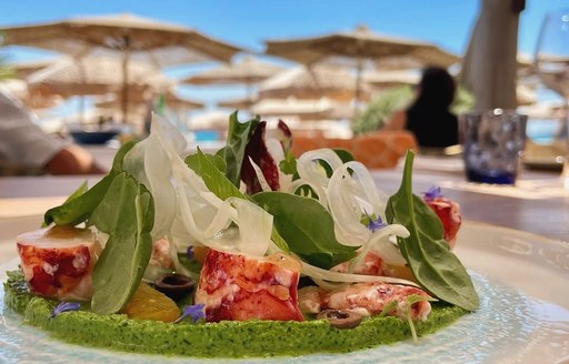 Byblos Beach St Tropez food