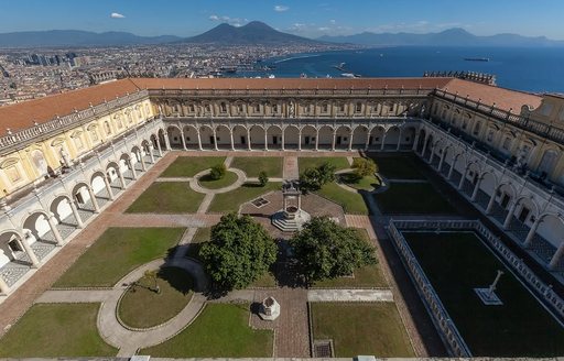 Castel Sant'Elmo Naples aerial view